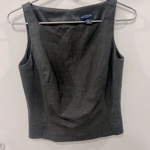 Ann Taylor Grey Shell | Stretch 96% Wool Blend | Excellent Condition | Size 4 |